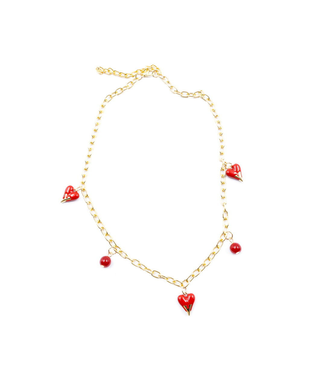 Collar con dije de Fruta M9 - Oro laminado