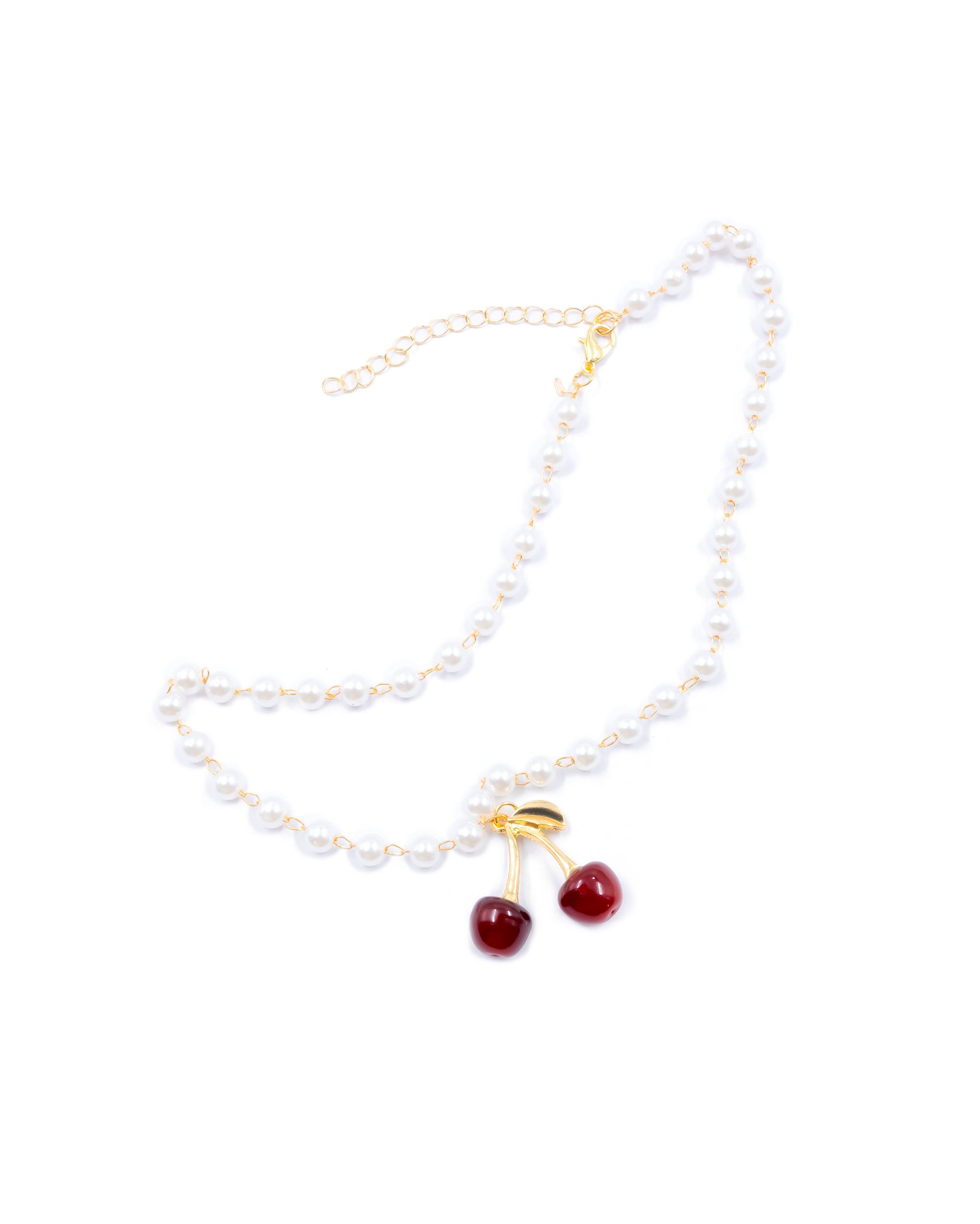 Collar de Perlas con dije de Fruta M30 - Oro laminado