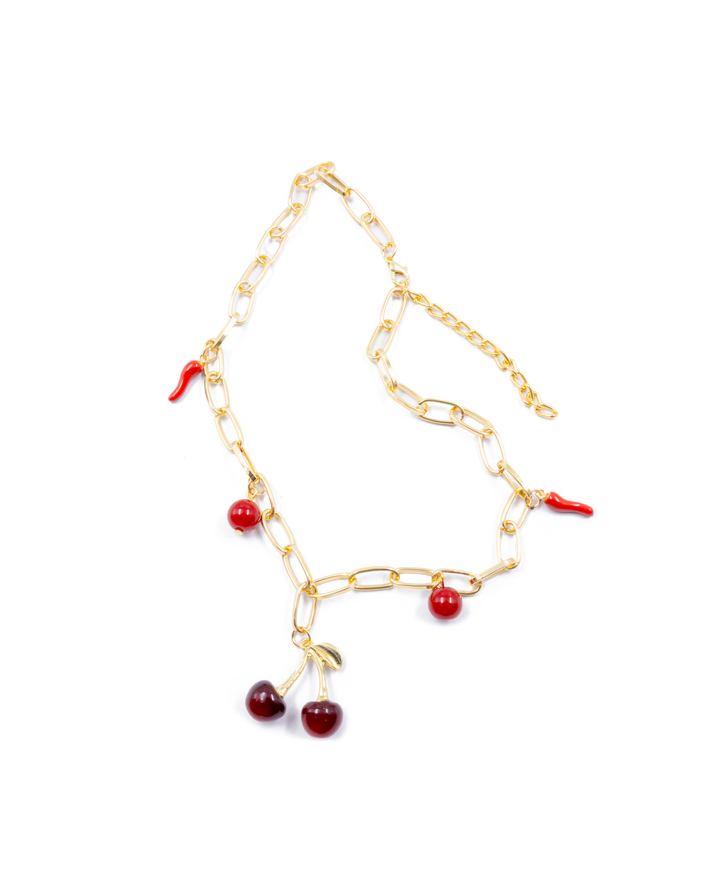 Collar con dije de Fruta M12 - Oro laminado