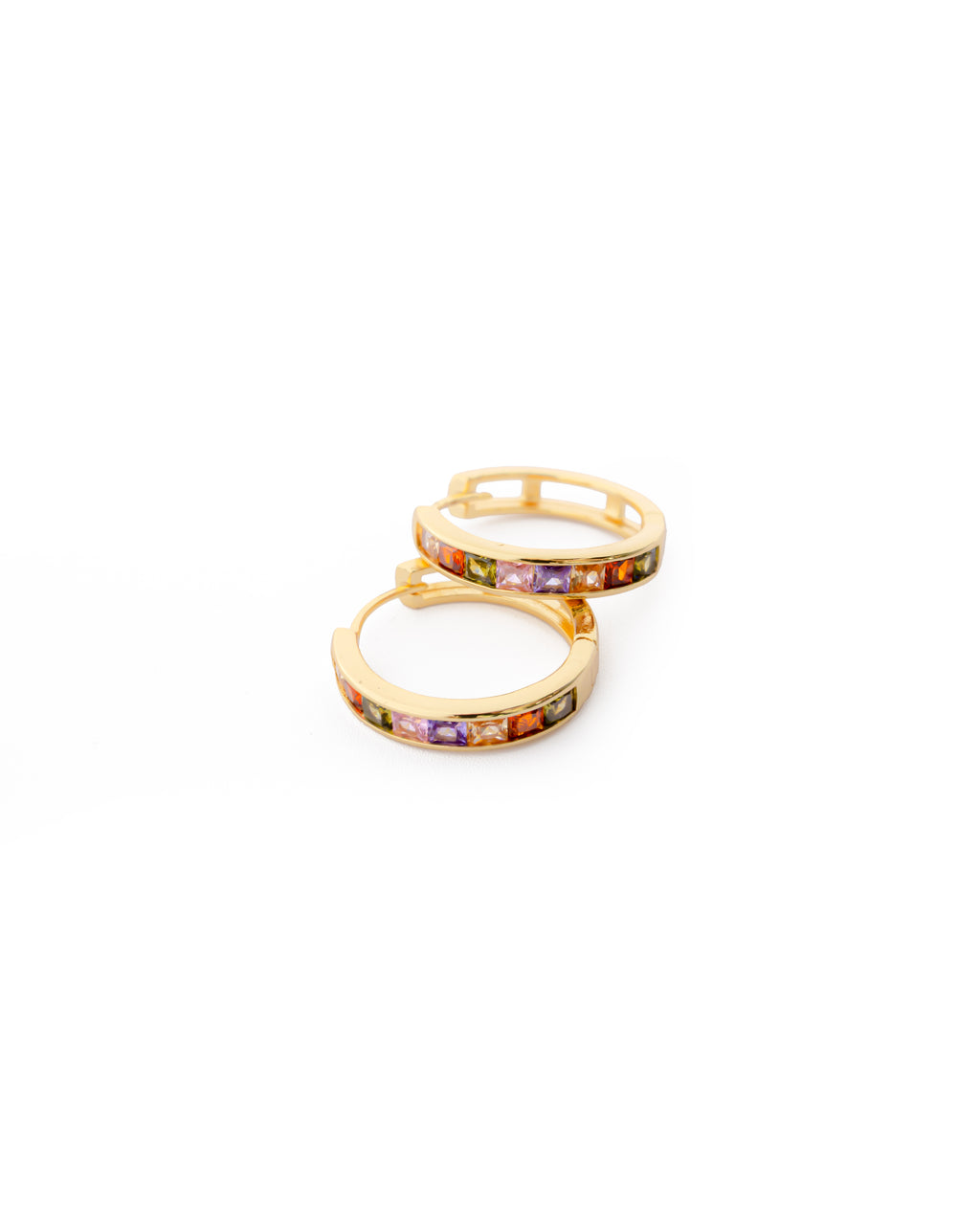 ARETES PAQUETE DE 12 ORO LAMINADO M8