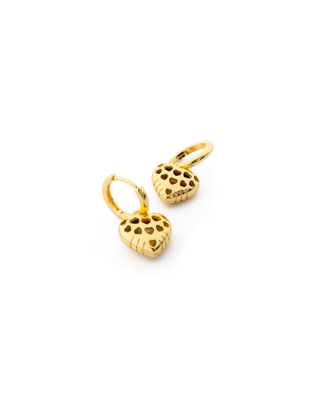 Aretes Dorados con piedras M1 Oro Laminado