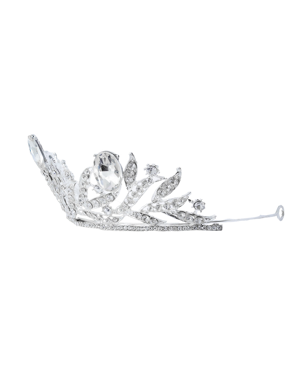 Corona Plateada de Diadema con piedras  - M3 Oro Laminado