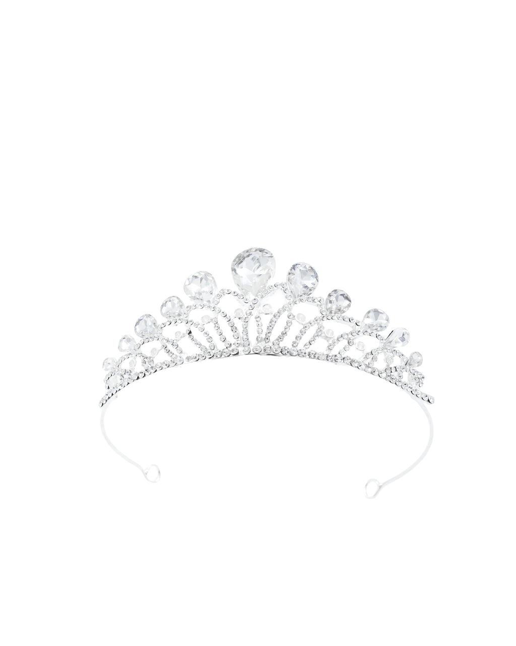 Corona Plateada de Diadema con piedras  - M6 Oro Laminado