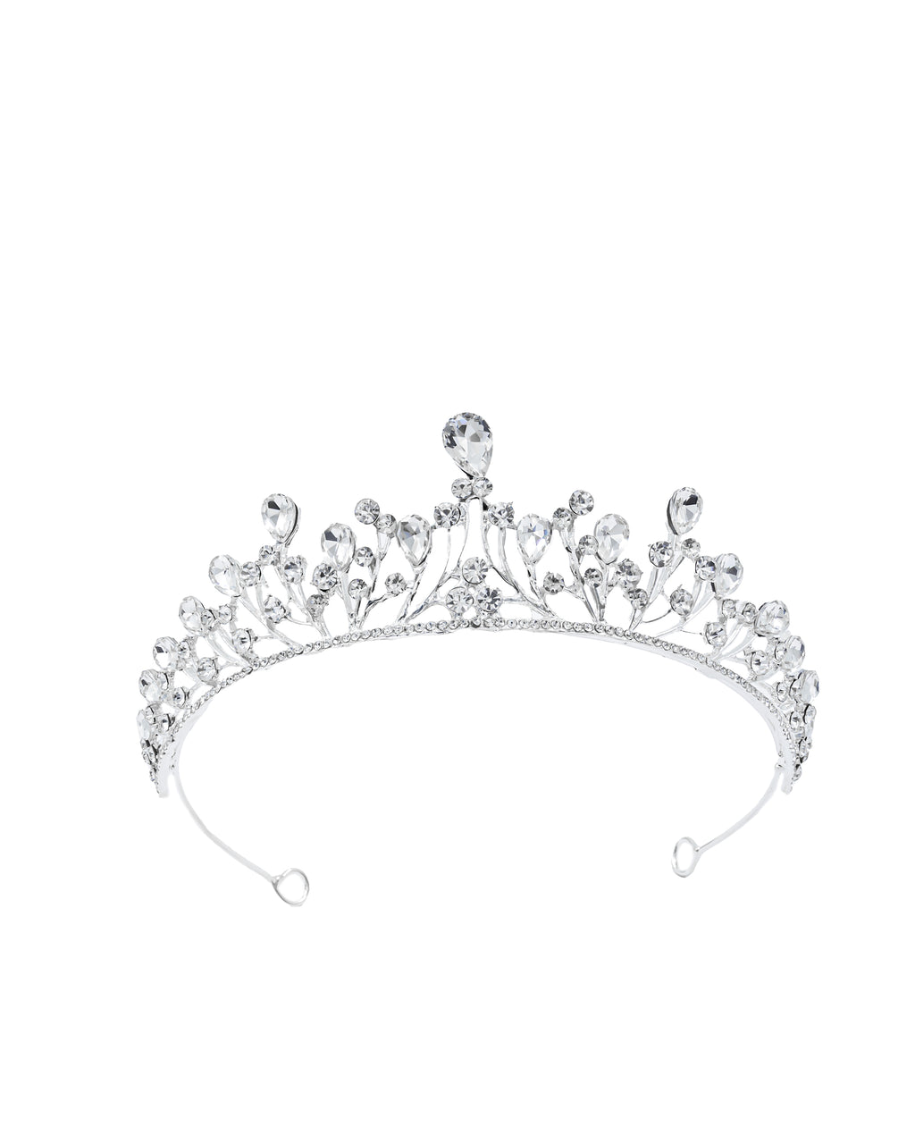 Corona Plateada de Diadema con piedras  - M10 Oro Laminado