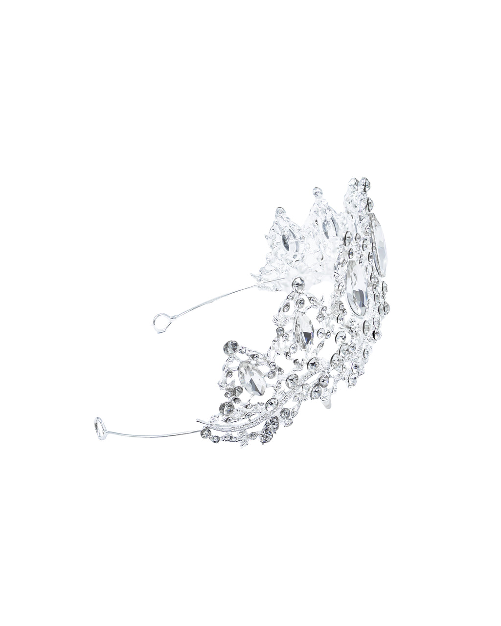 Corona Plateada de Diadema con piedras  - M10 Oro Laminado