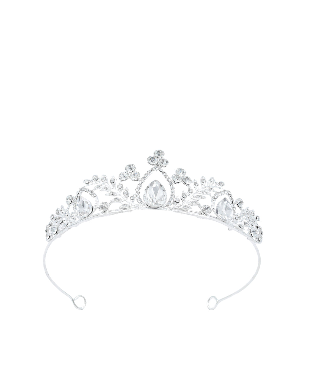 Corona Plateada de Diadema con piedras  - M12 Oro Laminado