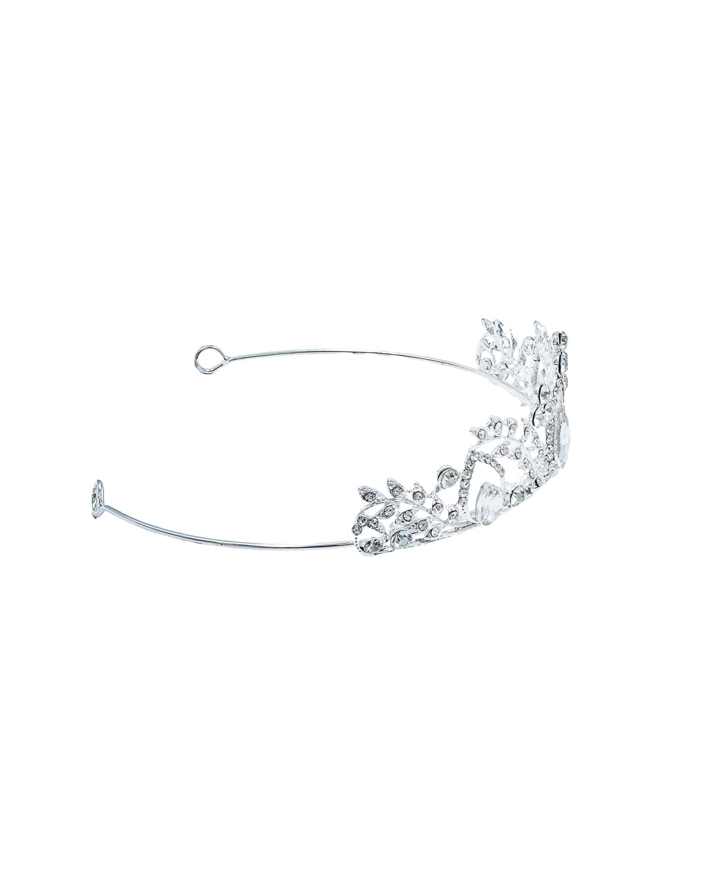 Corona Plateada de Diadema con piedras  - M12 Oro Laminado