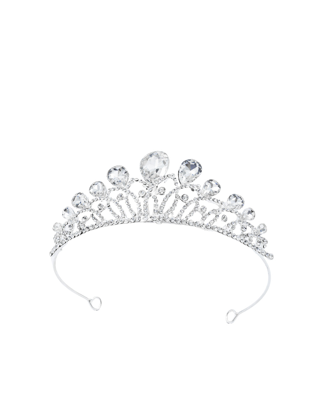 Corona Plateada de Diadema con piedras  - M13 Oro Laminado