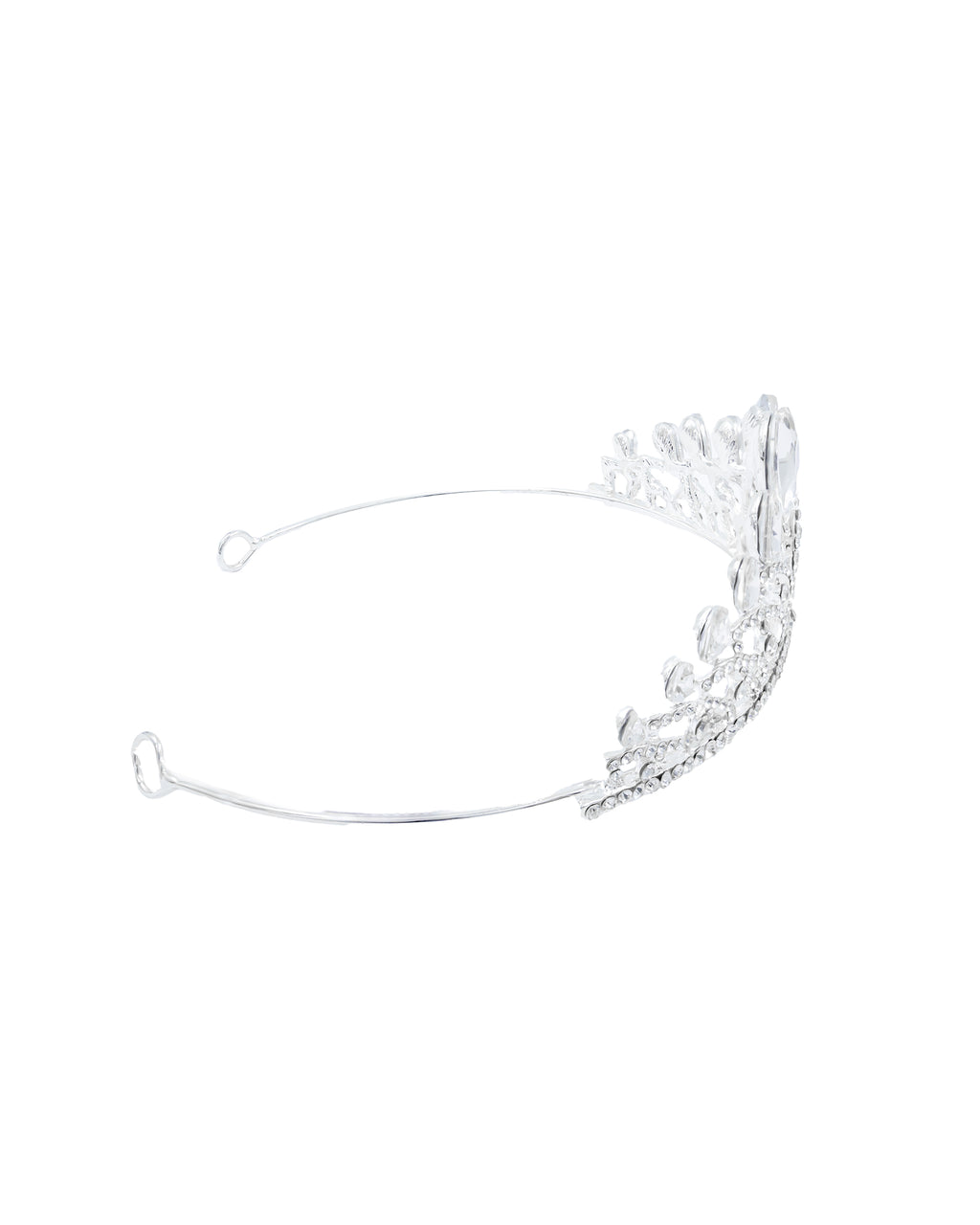 Corona Plateada de Diadema con piedras  - M13 Oro Laminado