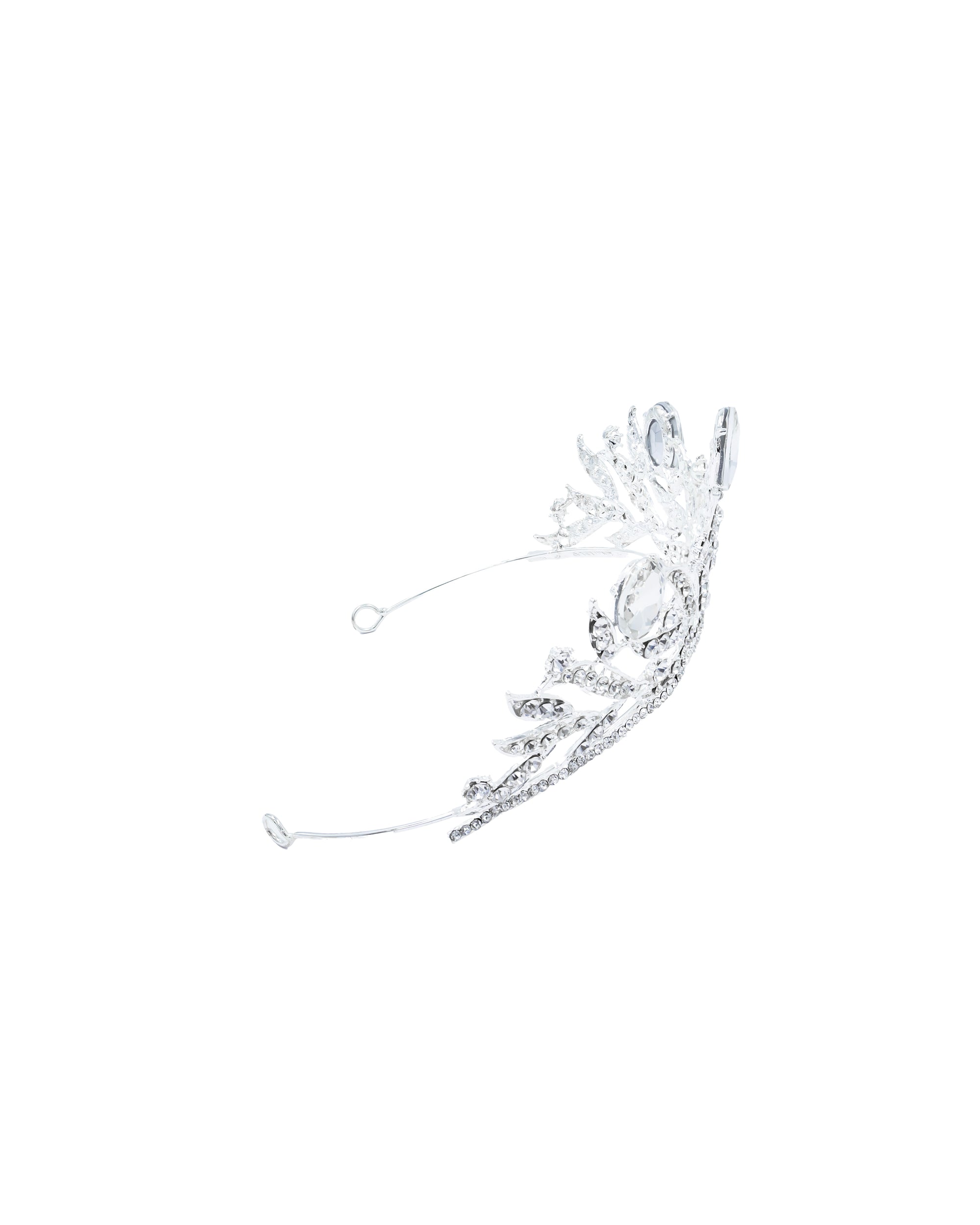 Corona Plateada de Diadema con piedras  - M16 Oro Laminado