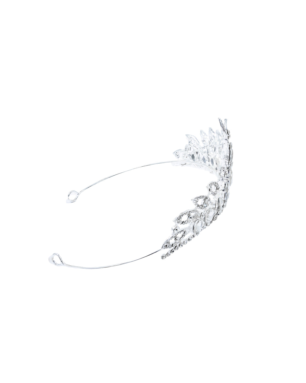 Corona Plateada de Diadema con piedras  - M15 Oro Laminado