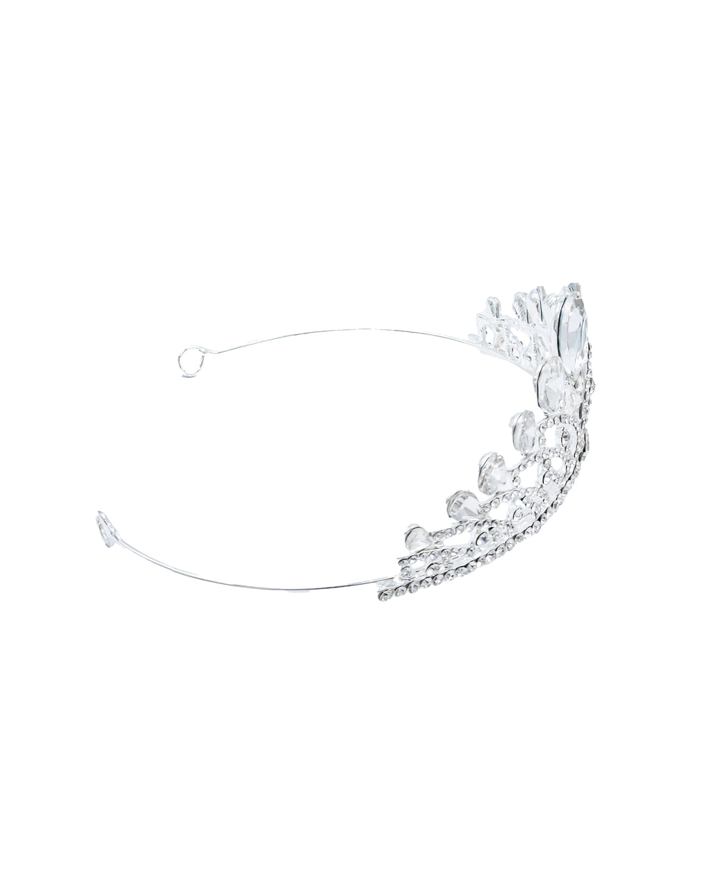 Corona Plateada de Diadema con piedras  - M17 Oro Laminado