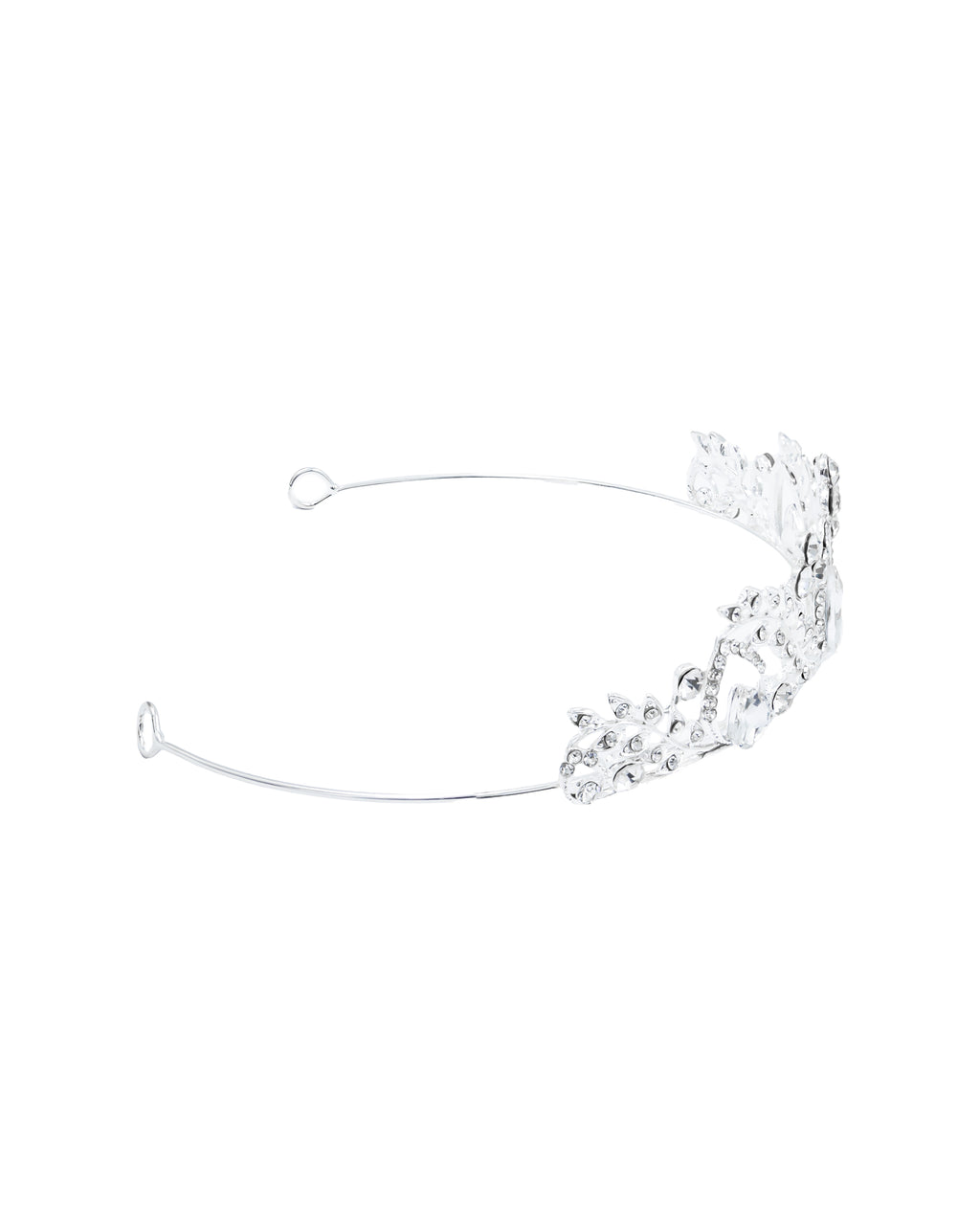 Corona Plateada de Diadema con piedras  - M20 Oro Laminado