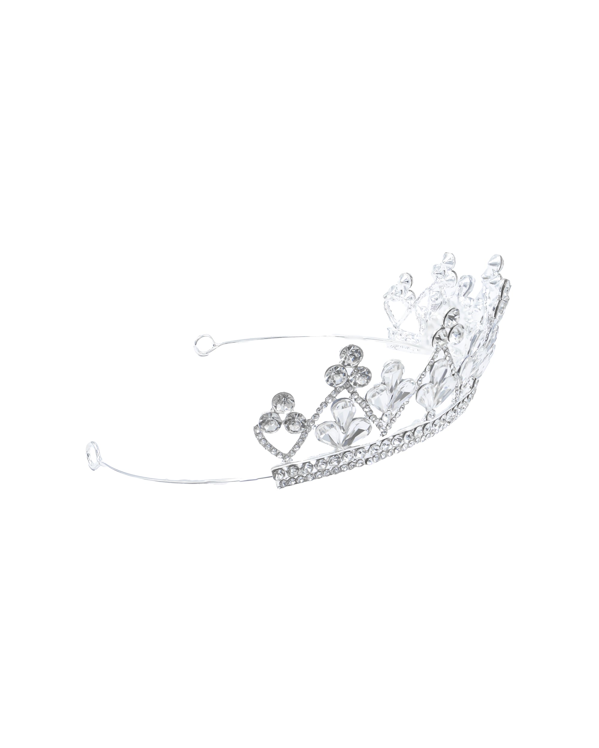 Corona Plateada de Diadema con piedras  - M24 Oro Laminado