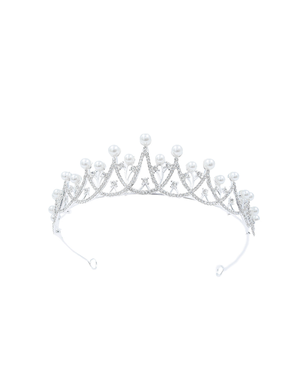 Corona Plateada de Diadema con piedras  - M27 Oro Laminado