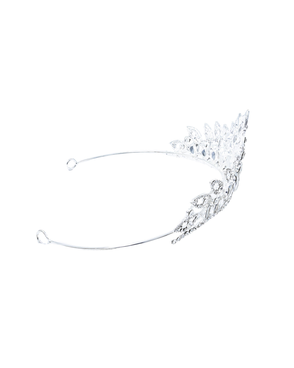 Corona Plateada de Diadema con piedras  - M28 Oro Laminado