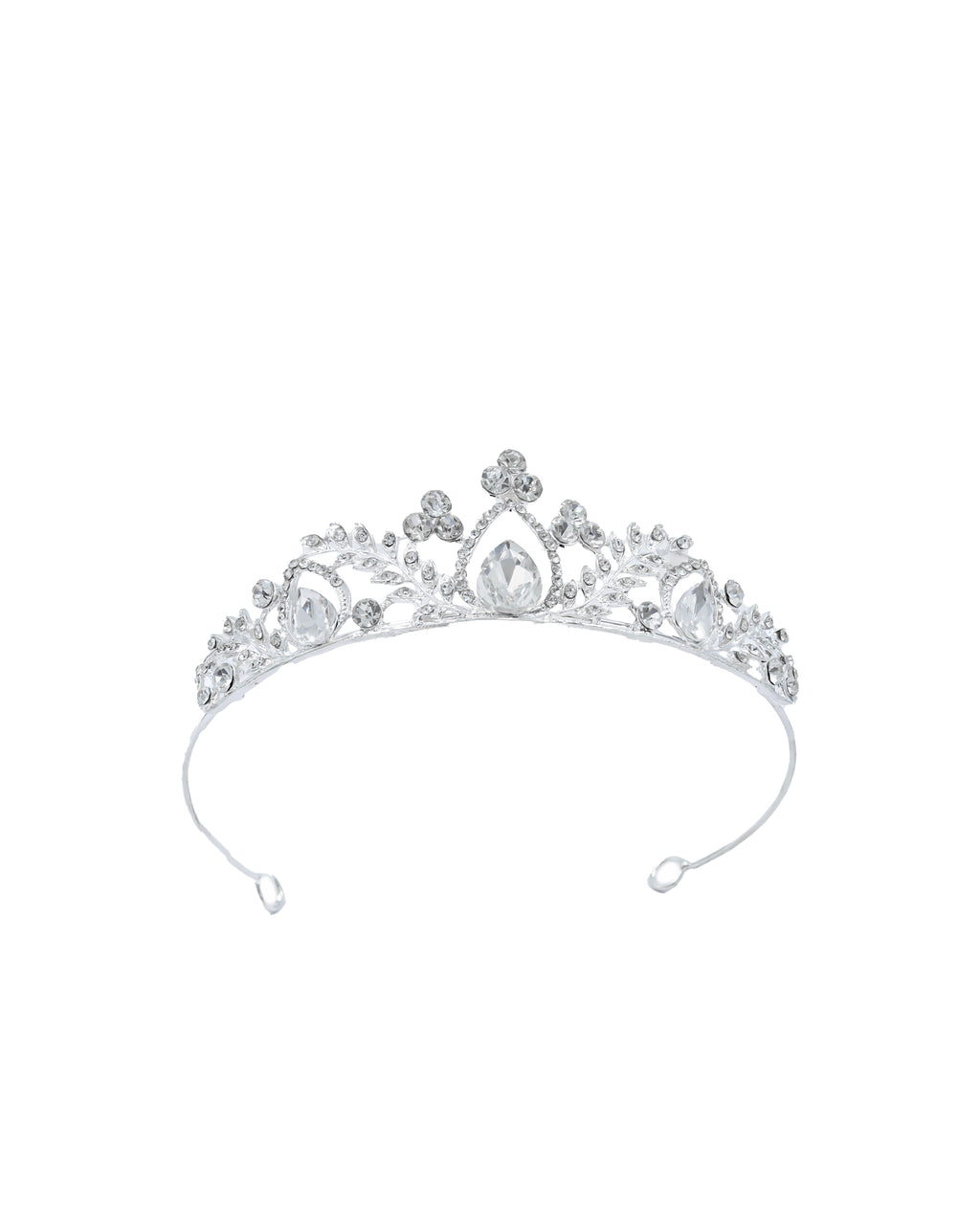 Corona Plateada de Diadema con piedras  - M29 Oro Laminado