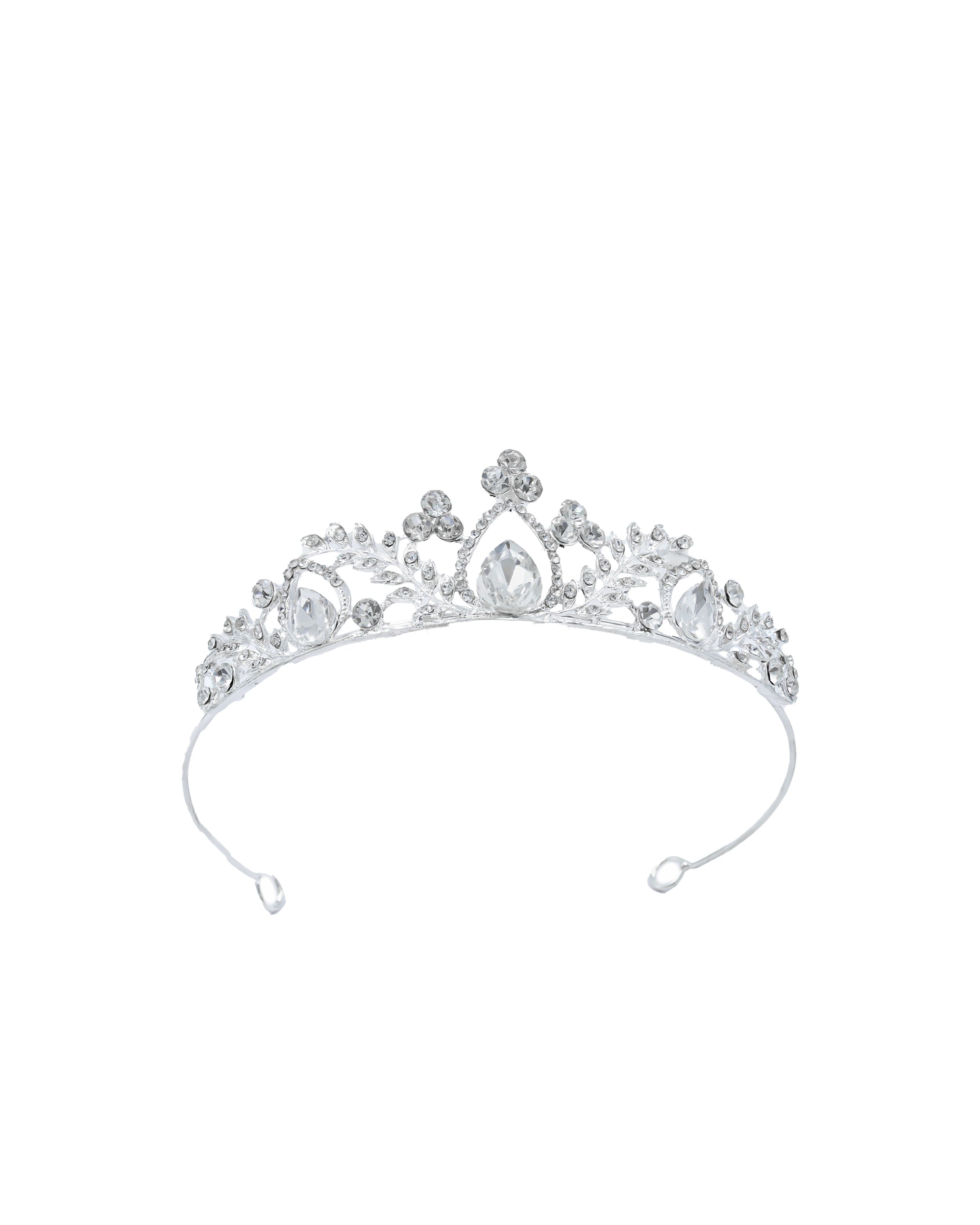 Corona Plateada de Diadema con piedras  - M29 Oro Laminado