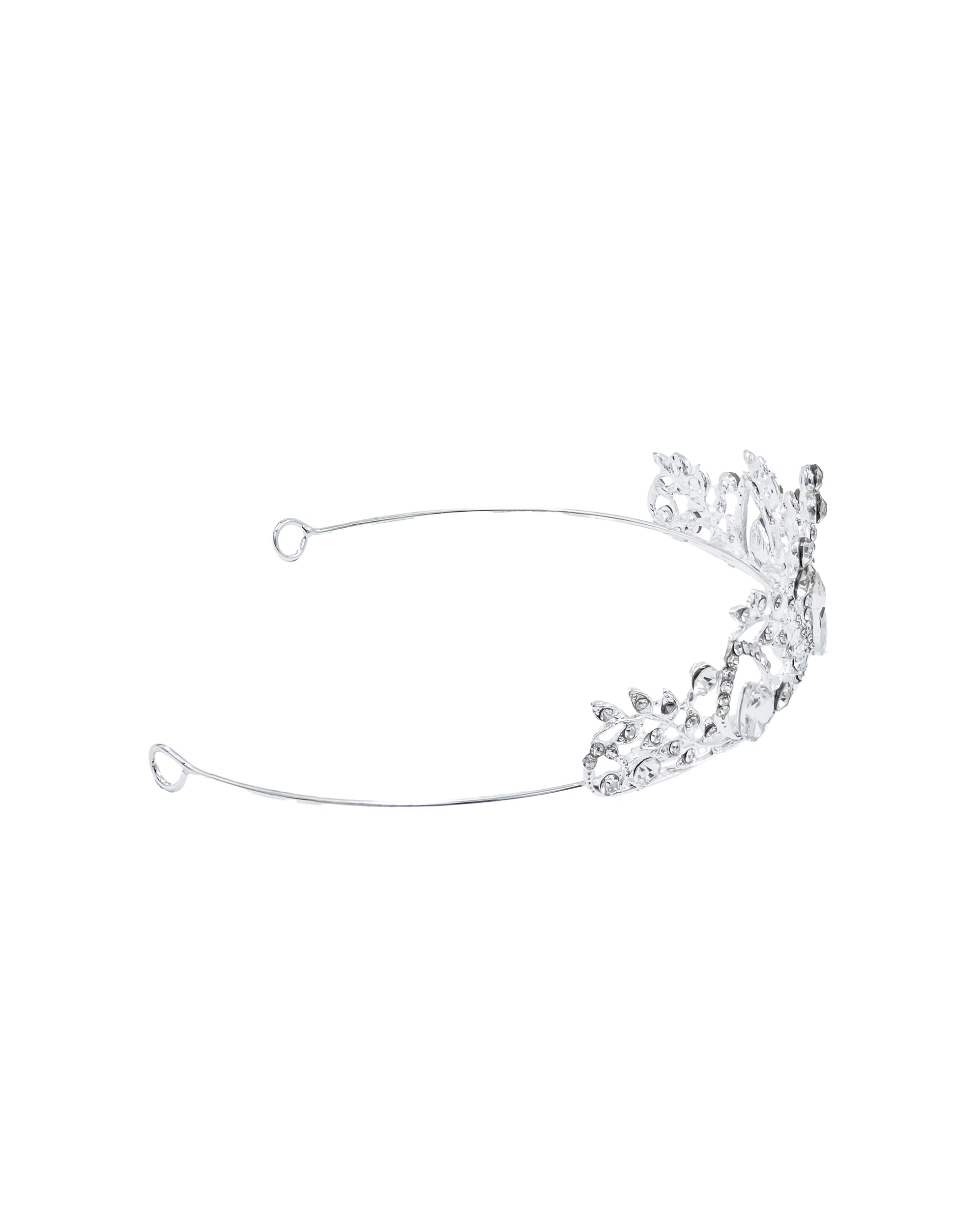 Corona Plateada de Diadema con piedras  - M29 Oro Laminado