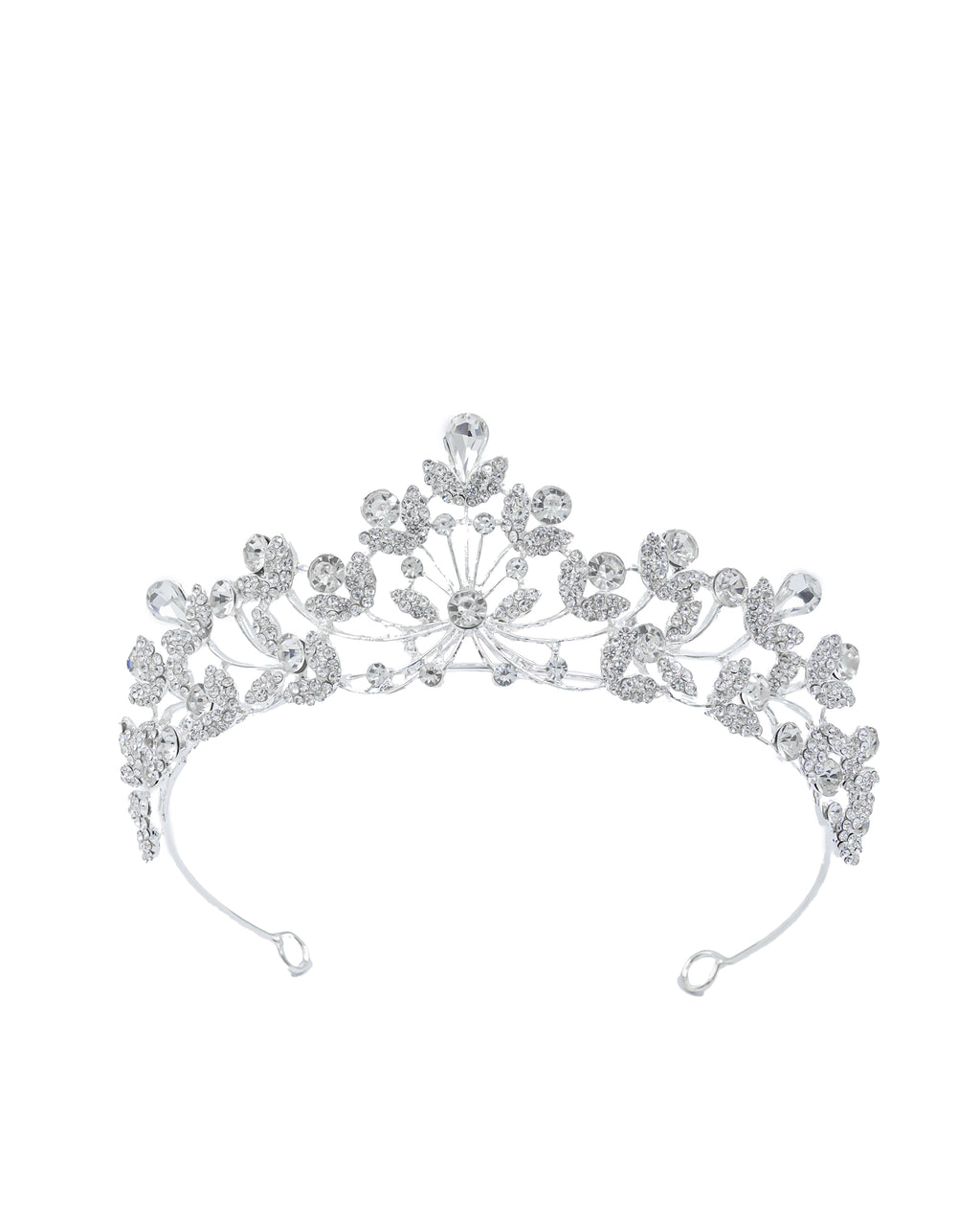 Corona Plateada de Diadema con piedras  - M31 Oro Laminado