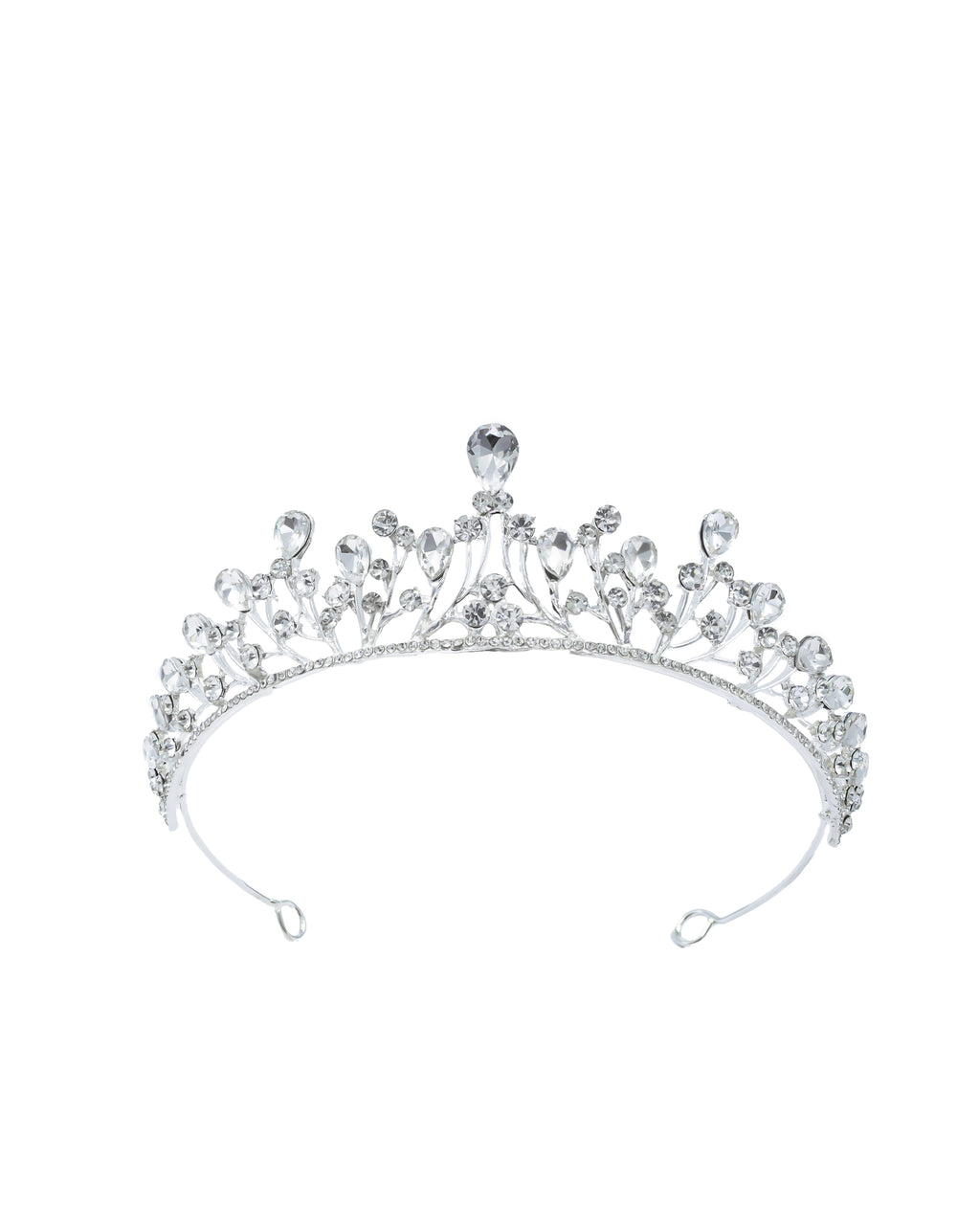 Corona Plateada de Diadema con piedras  - M32 Oro Laminado