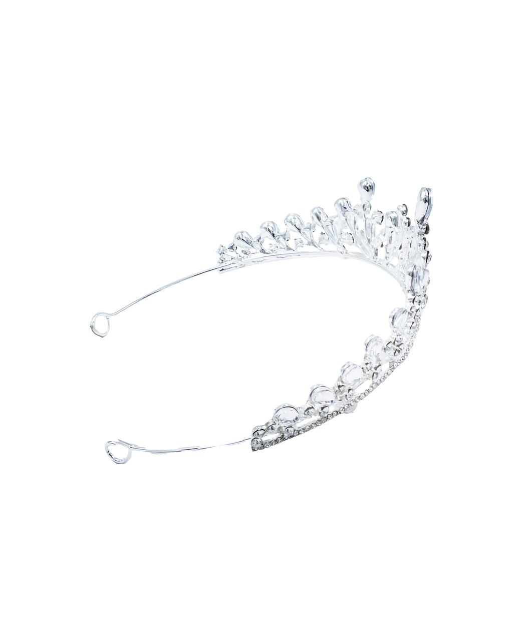 Corona Plateada de Diadema con piedras  - M32 Oro Laminado