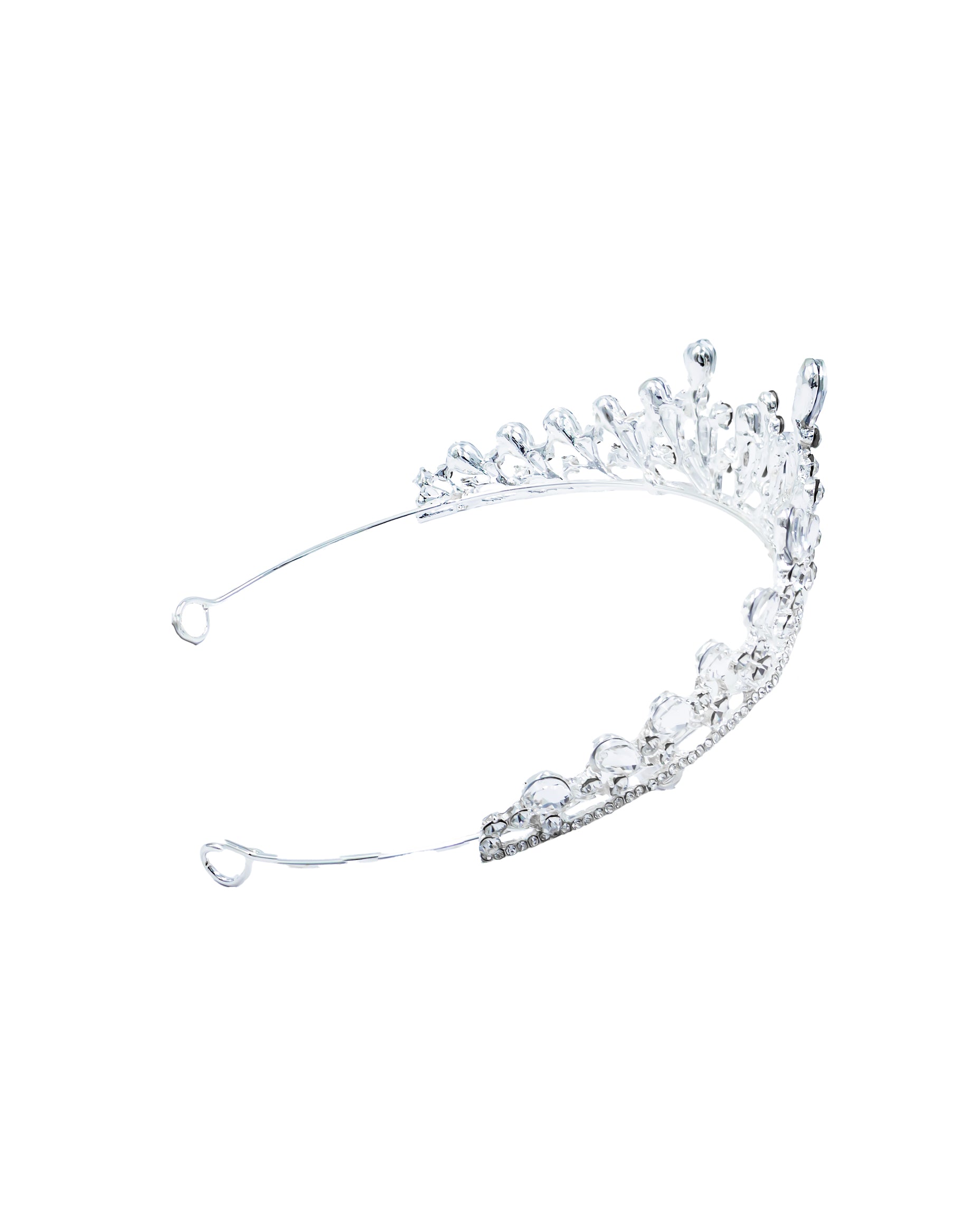 Corona Plateada de Diadema con piedras  - M32 Oro Laminado