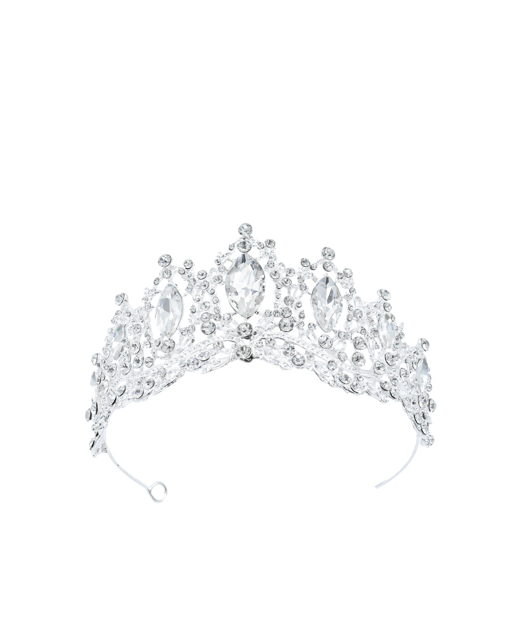 Corona Plateada de Diadema con piedras  - M33 Oro Laminado