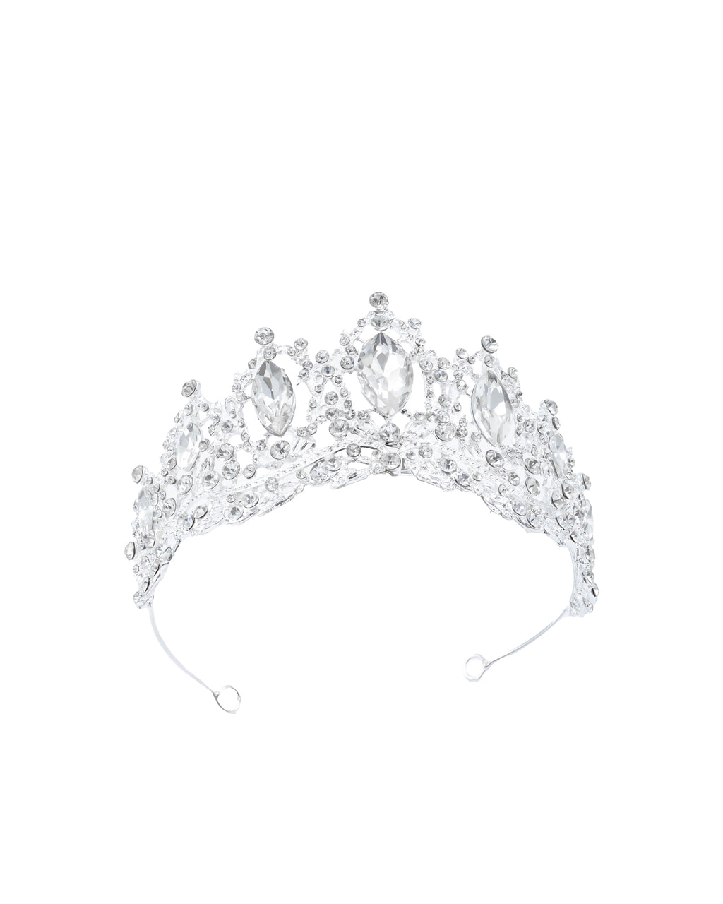 Corona Plateada de Diadema con piedras  - M36 Oro Laminado