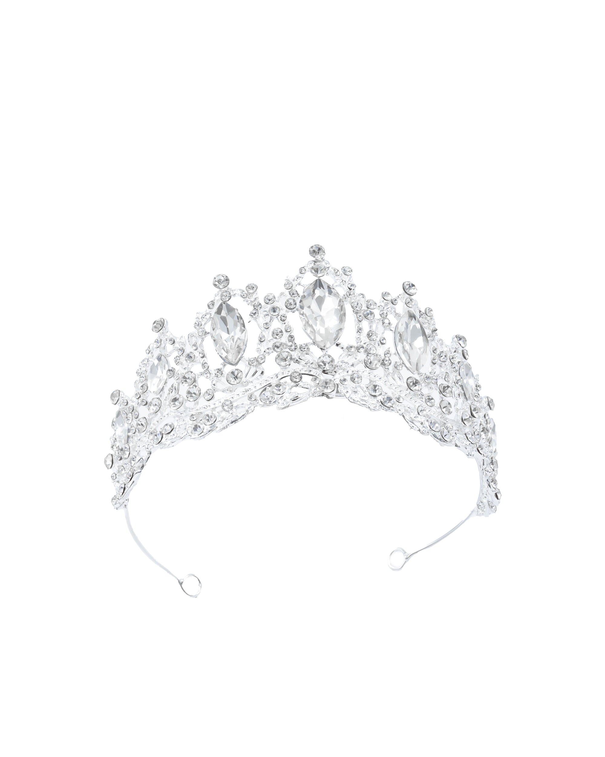 Corona Plateada de Diadema con piedras  - M37 Oro Laminado