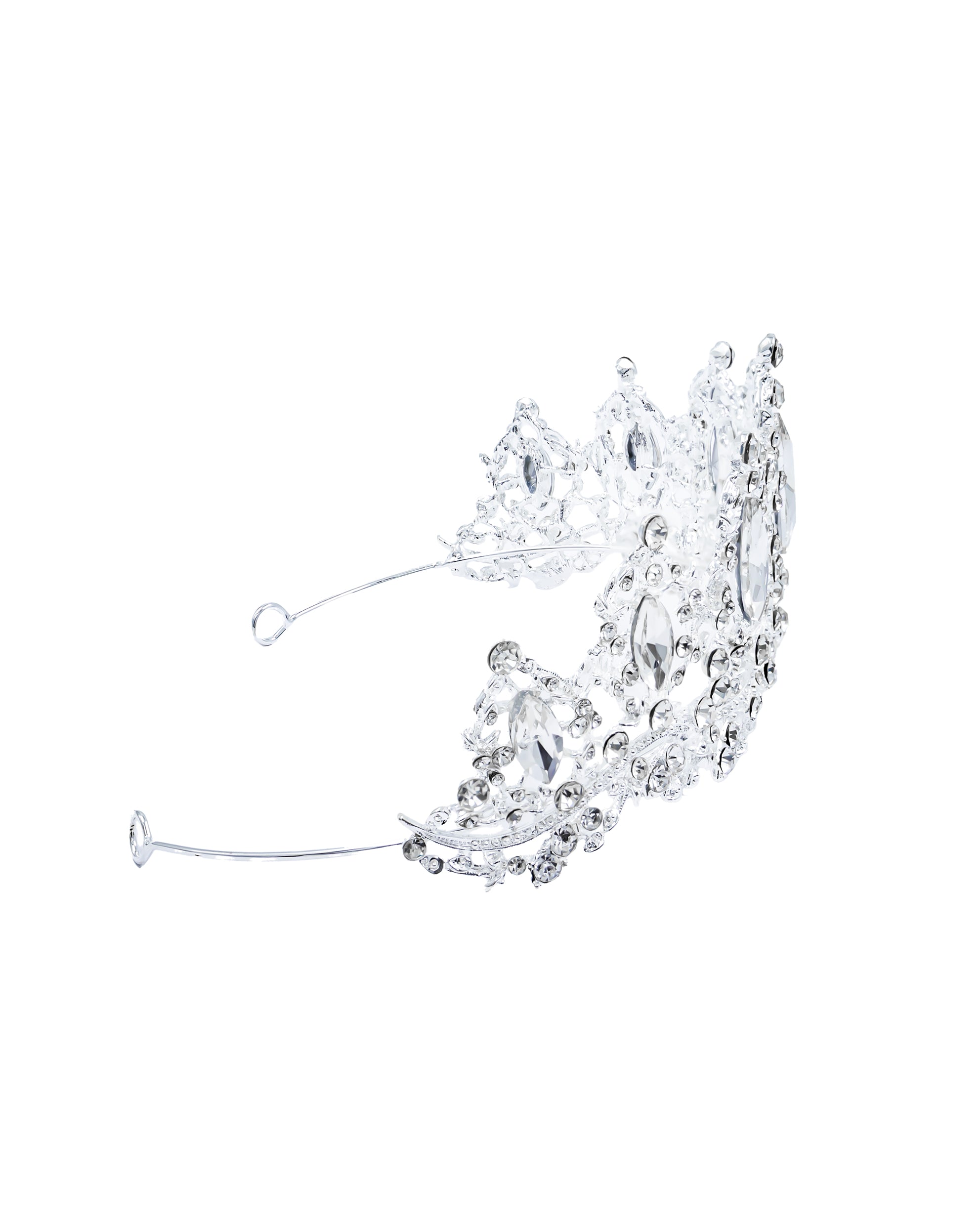 Corona Plateada de Diadema con piedras  - M37 Oro Laminado