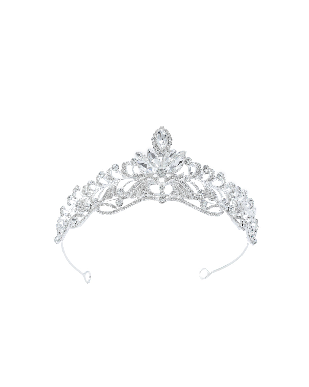 Corona Plateada de Diadema con piedras  - M38 Oro Laminado