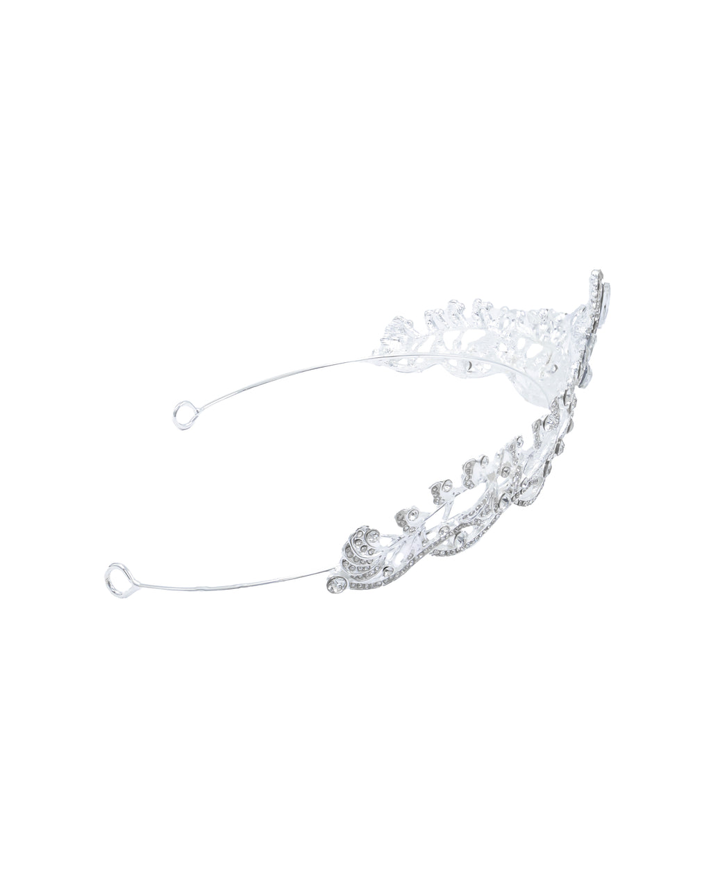 Corona Plateada de Diadema con piedras  - M38 Oro Laminado