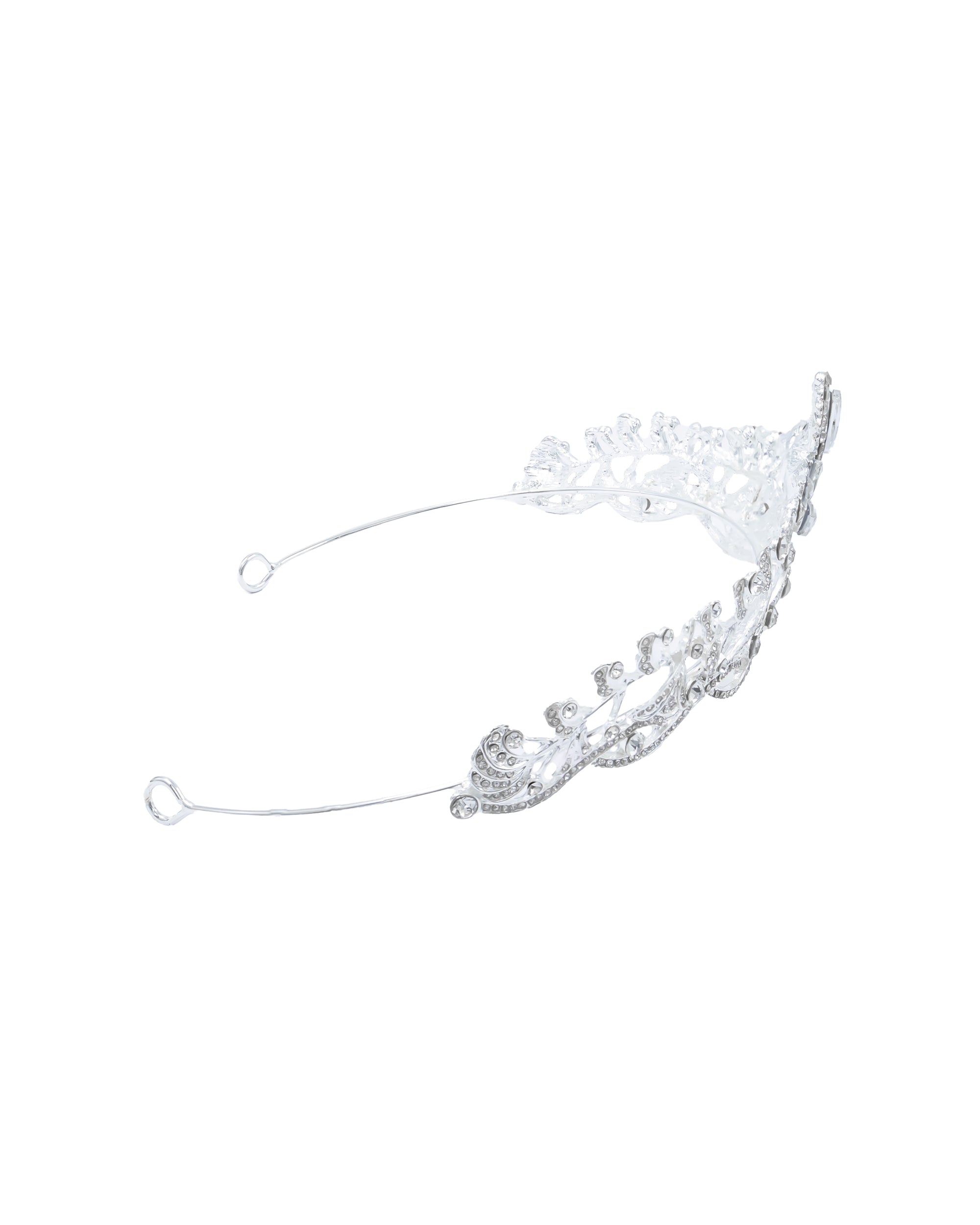 Corona Plateada de Diadema con piedras  - M38 Oro Laminado