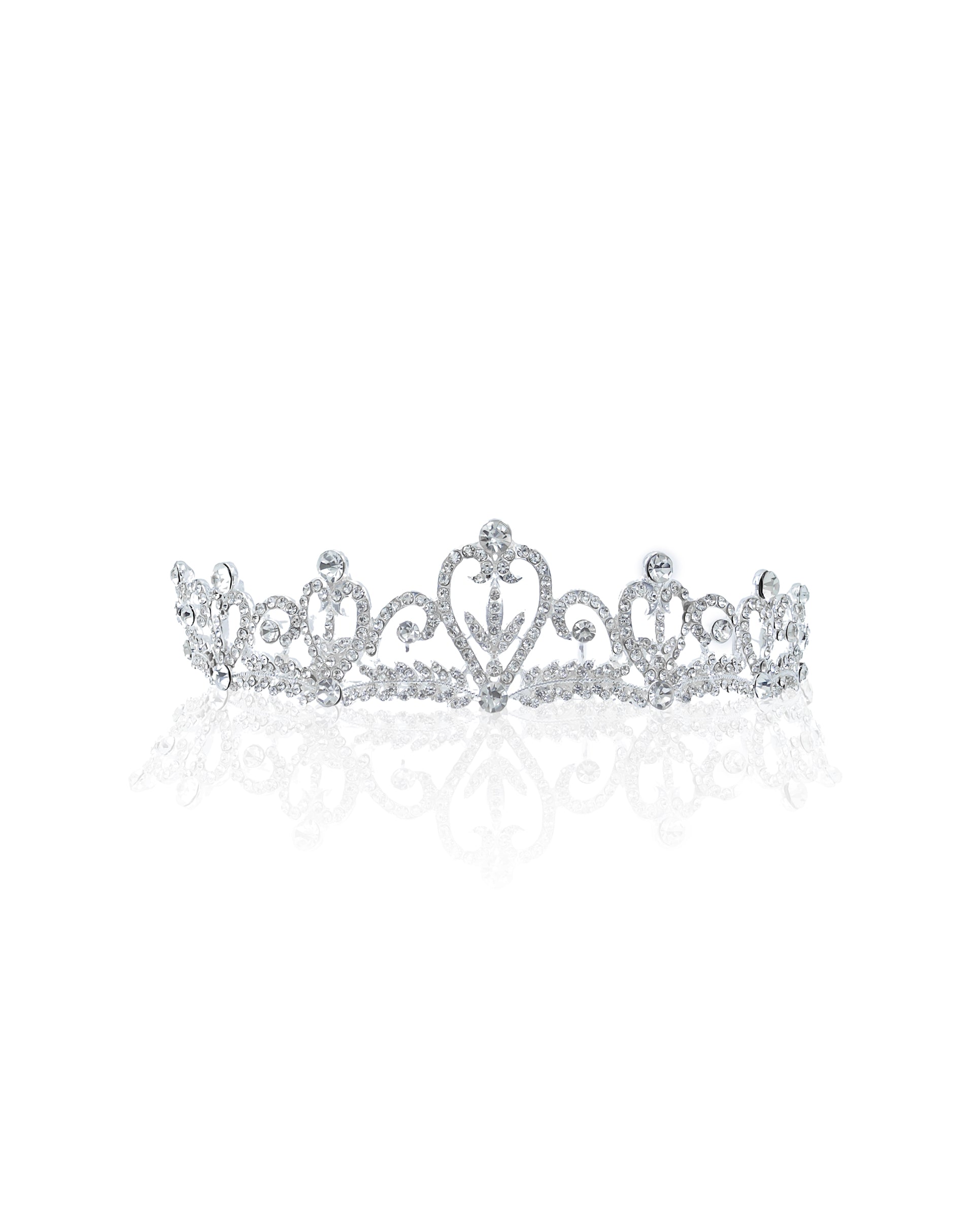 Corona Plateada de Diadema con piedras  - M39 Oro Laminado