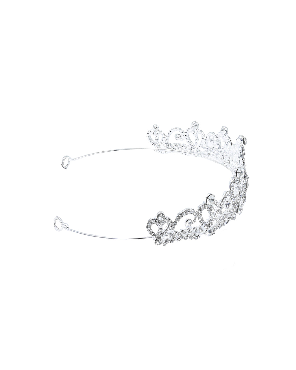 Corona Plateada de Diadema con piedras  - M39 Oro Laminado
