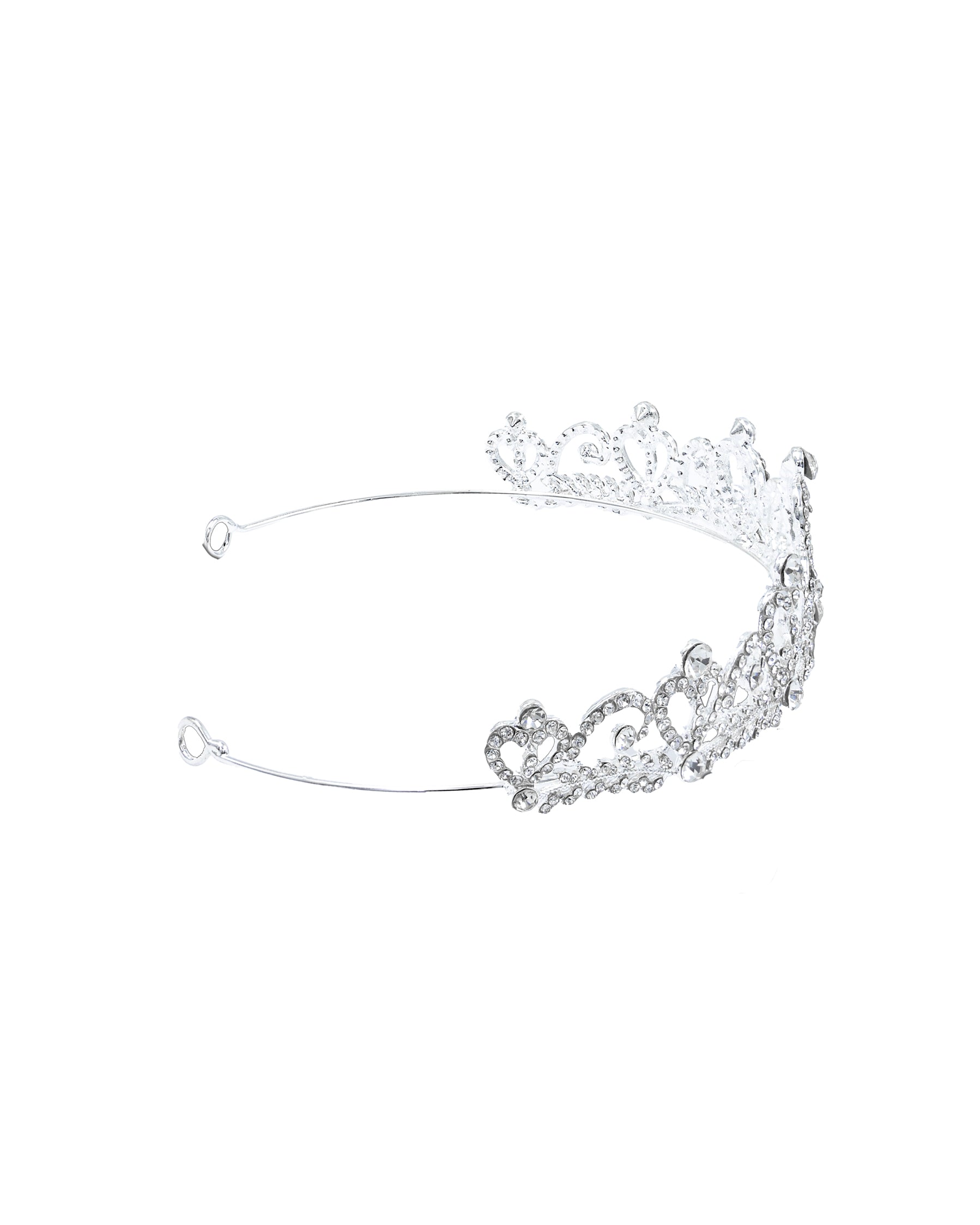 Corona Plateada de Diadema con piedras  - M39 Oro Laminado
