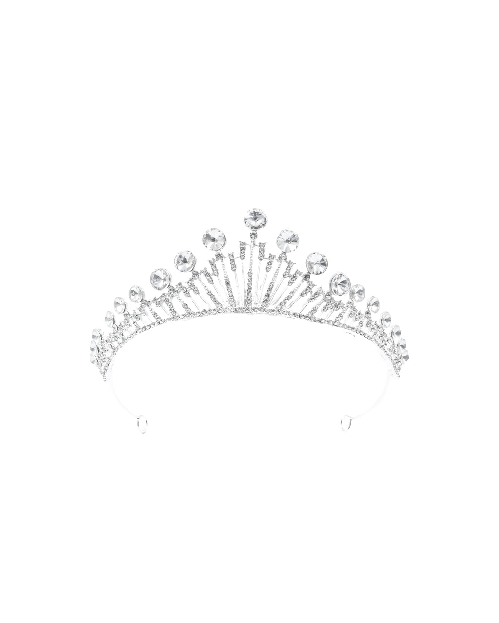 Corona Plateada de Diadema con piedras  - M40 Oro Laminado