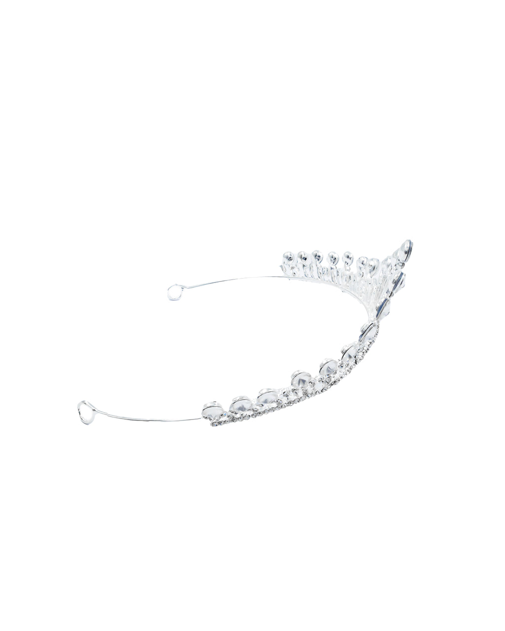 Corona Plateada de Diadema con piedras  - M40 Oro Laminado