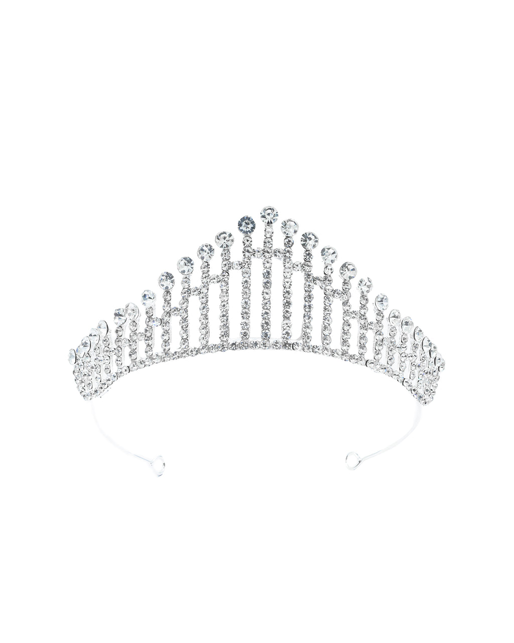 Corona Plateada de Diadema con piedras  - M43 Oro Laminado