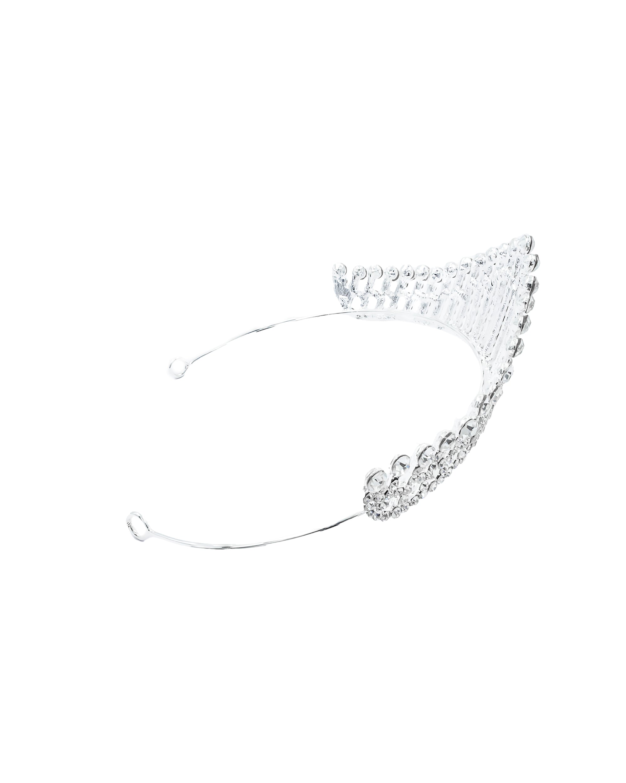Corona Plateada de Diadema con piedras  - M43 Oro Laminado