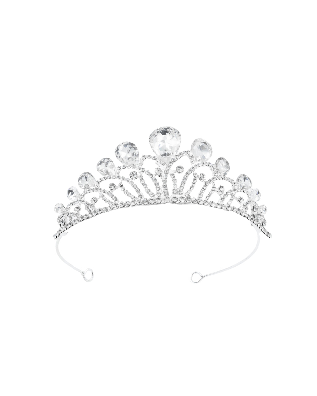 Corona Plateada de Diadema con piedras  - M46 Oro Laminado