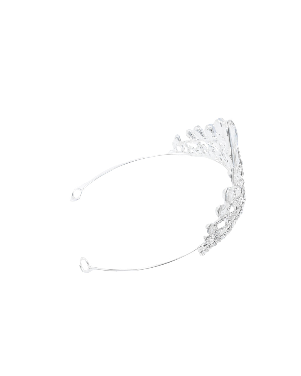 Corona Plateada de Diadema con piedras  - M46 Oro Laminado