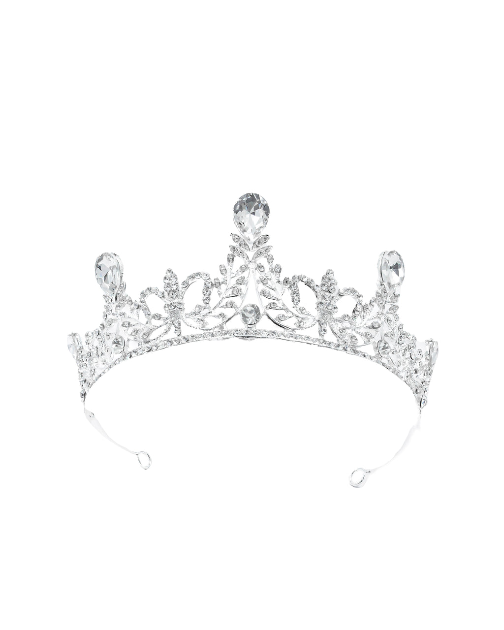 Corona Plateada de Diadema con piedras  - M48 Oro Laminado