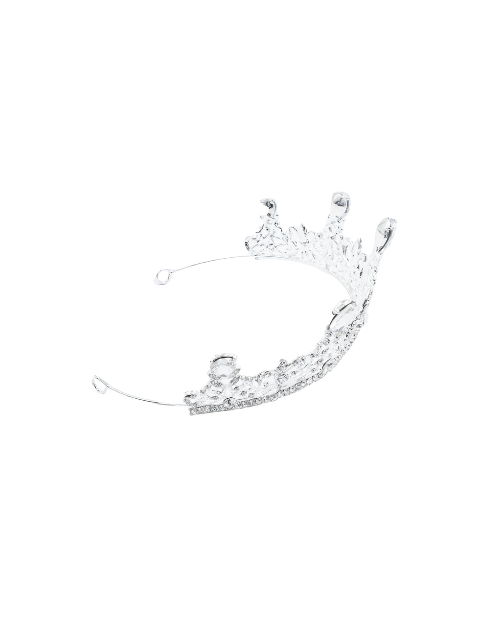 Corona Plateada de Diadema con piedras  - M48 Oro Laminado