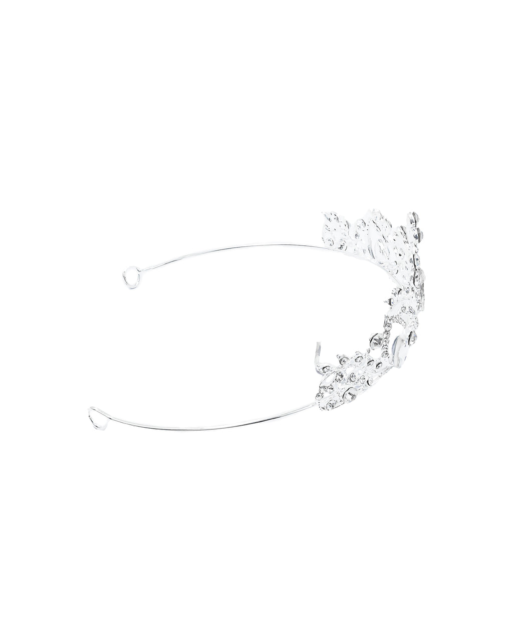 Corona Plateada de Diadema con piedras  - M50 Oro Laminado