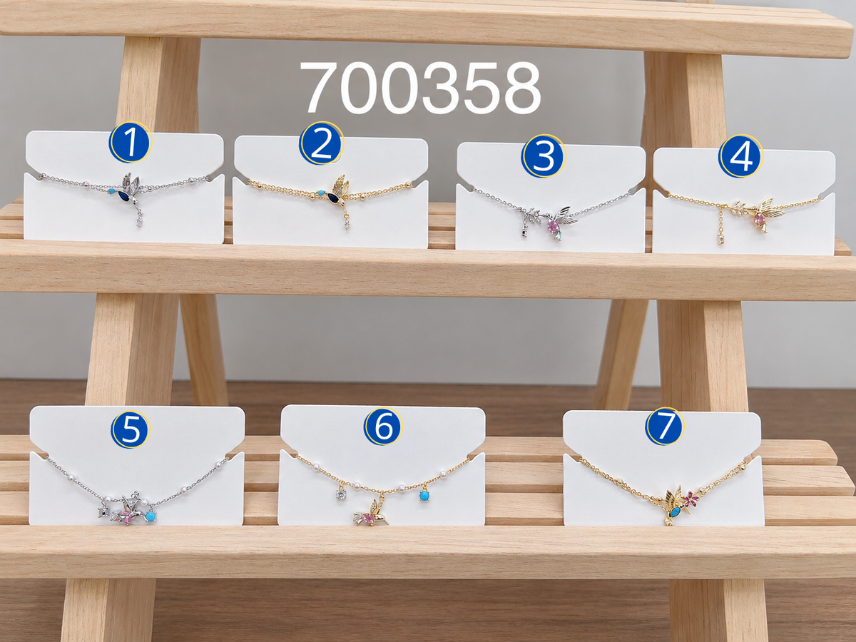 [10/OCT/26] Pulseras Doradas y Plateadas con dije de colibri M1 Oro Laminado