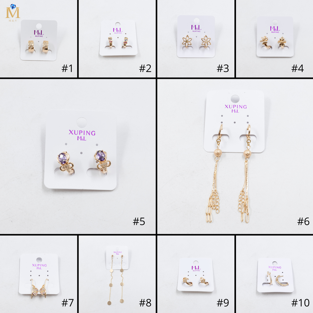 Aretes Xuping Dorados M1 Oro Laminado