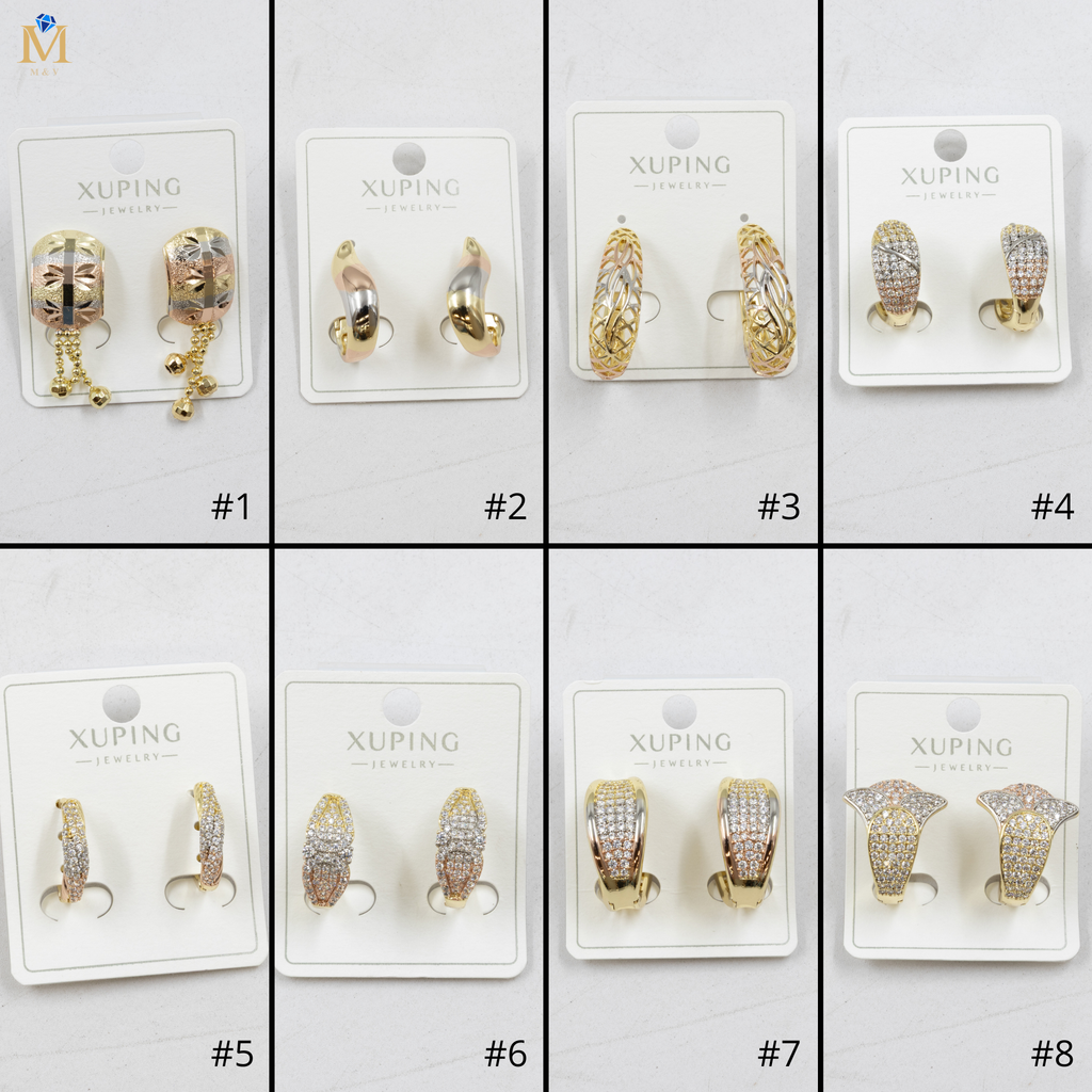 Aretes Oro Florentino Xuping M3 Oro Laminado