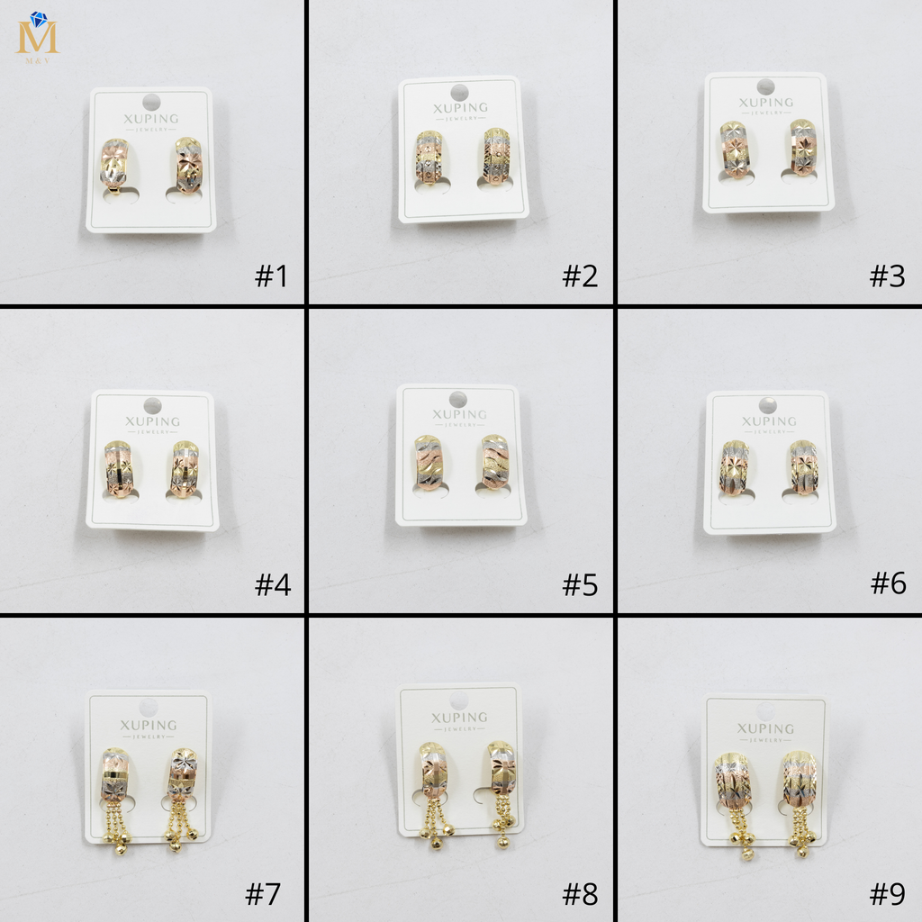 Aretes Oro Florentino Xuping M2 Oro Laminado
